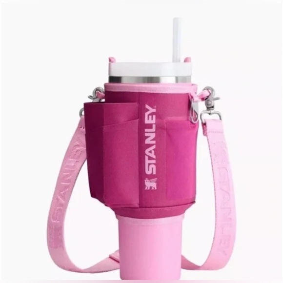 Stanley 40 oz Quencher Carry-All in Pink Fuchsia New in Box SOLD OUT - Picture 2 of 9